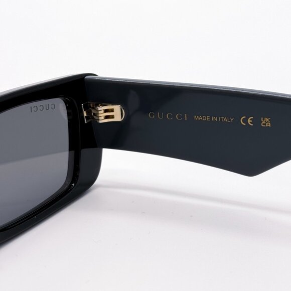NEW GUCCI GG1331S 005 BLACK SILVER UNISEX SUNGLASSES GUCCI - Picture 10 of 12